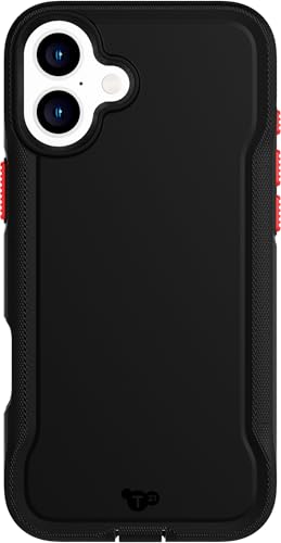 tech21 EvoPro für iPhone 16 Plus kompatibel mit MagSafe - Aufprallschutz Hülle 21x nach Militärstandard getestet - in Schwarz von tech21