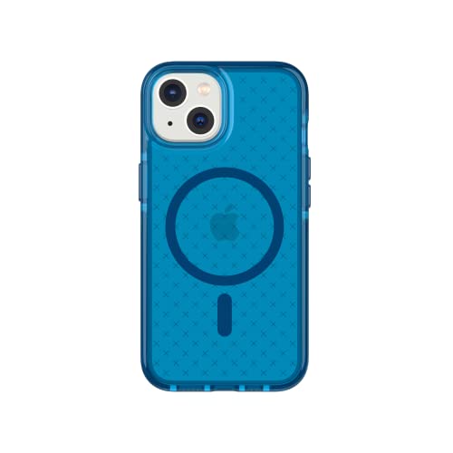 tech21 iPhone 14 Evo Check kompatibel mit MagSafe® - Stoßdämpfende & schlanke Schutzhülle mit 4,8 m FlexShock Multi-Drop Schutz & Extra Tasten von tech21