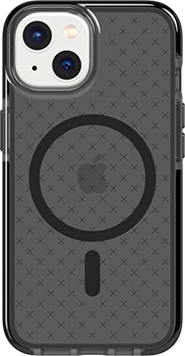 tech21 iPhone 14 Evo Check kompatibel mit MagSafe® - Stoßdämpfende & schlanke Schutzhülle mit 4,8 m FlexShock Multi-Drop Schutz & Extra Tasten von tech21