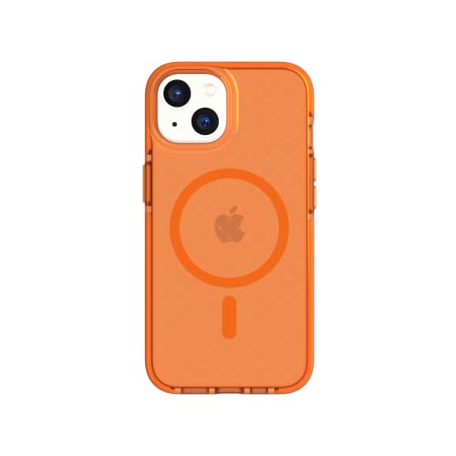 tech21 iPhone 14 Evo Check kompatibel mit MagSafe® - Stoßdämpfende & schlanke Schutzhülle mit 4,8 m FlexShock Multi-Drop-Schutz & Extra Tasten von tech21