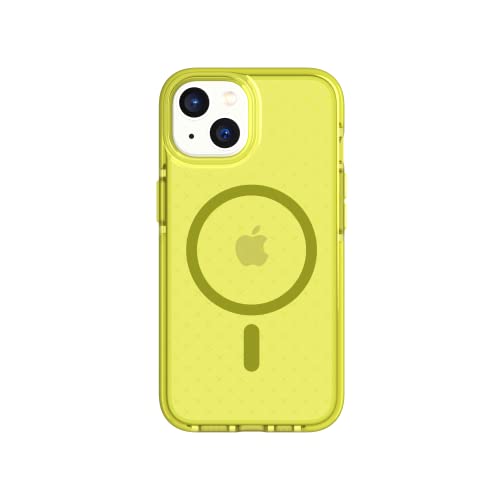 tech21 iPhone 14 Evo Check kompatibel mit MagSafe® - Stoßdämpfende & schlanke Schutzhülle mit 4,8 m FlexShock Multi-Drop Schutz & Extra Tasten von tech21