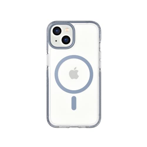 tech21 iPhone 14 Evo Crystal Kompatibel mit MagSafe® - Stoßdämpfende & Kratzfeste Klare Handyhülle mit 4,8 m FlexShock Multi-Drop Schutz von tech21