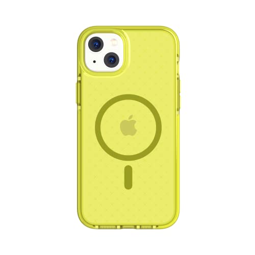 tech21 iPhone 14 Plus Evo Check kompatibel mit MagSafe® - Stoßdämpfende & schlanke Schutzhülle mit 4,8 m FlexShock Multi-Drop Schutz & Extra Tasten von tech21