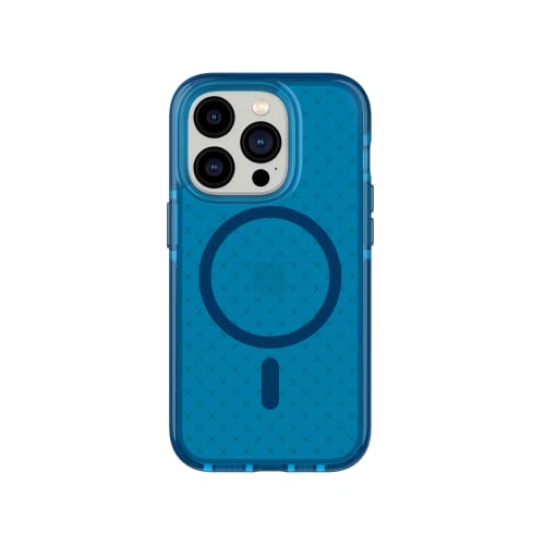 tech21 iPhone 14 Pro Evo Check Kompatibel mit MagSafe® - Stoßdämpfende & Schlanke Schutzhülle mit 4,8 m FlexShock Multi-Drop Schutz & Extra Tasten von tech21