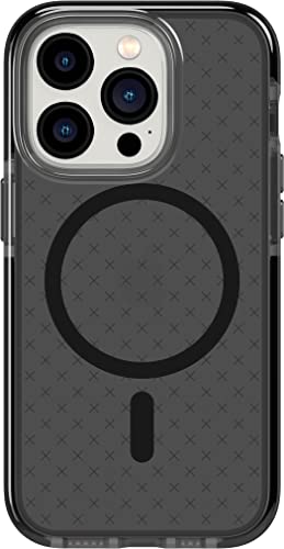 tech21 iPhone 14 Pro Evo Check kompatibel mit MagSafe® - Stoßdämpfende & schlanke Schutzhülle mit 4,8 m FlexShock Multi-Drop Schutz & Extra Tasten von tech21