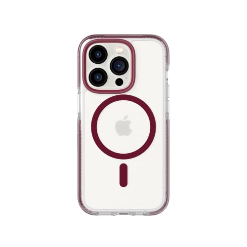 tech21 iPhone 14 Pro Evo Crystal kompatibel mit MagSafe — stoßdämpfende und kratzfeste, durchsichtige Handyhülle mit 4,9 m FlexShock Multi-Drop-Schutz von tech21