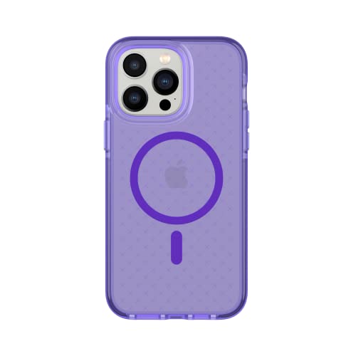 tech21 iPhone 14 Pro Max Evo Check Kompatibel mit MagSafe® - Stoßdämpfende & Schlanke Schutzhülle mit 4,8 m FlexShock Multi-Drop Schutz & Extra Tasten von tech21