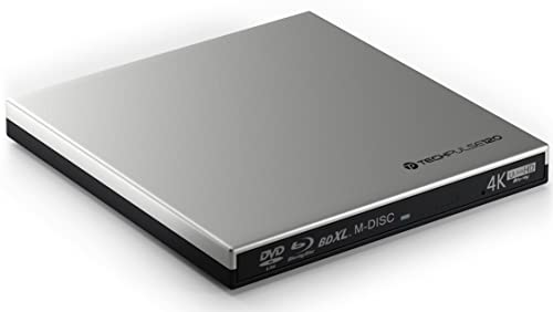 techPulse120 portables USB 3.0 4K UHD 3D M-Disc BDXL HDR10 Laufwerk Blu-ray Brenner Burner Superdrive Ultra-Slim BD DVD CD für Netbook Notebook Ultrabook Windows Mac OS Apple iMAC MacBook Silber techPulse120 portables USB 3.0 4K UHD 3D M-Disc BDXL HDR10 Laufwerk Blu-ray Brenner Burner Superdrive Ultra-Slim BD DVD CD für Netbook Notebook Ultrabook Windows Mac OS Apple iMAC MacBook Silber von techPulse120