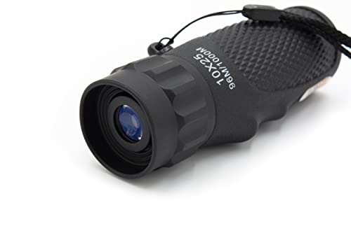 Technaxx 10 x 25 Monokular TX-176 für Wandern, Jagd, Reisen, Vogelbeobachtung usw. - Kompaktes Campingzubehör für jedermann (schwarz) von technaxx