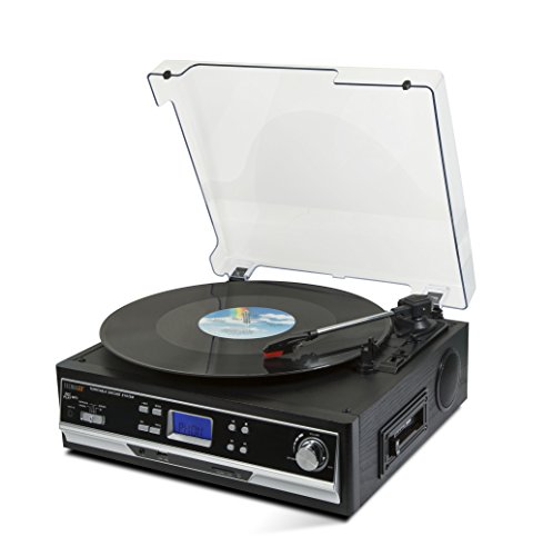 Technaxx 4717 Bluetooth Platten/Kassettendigitalisierer TX-22+ von LPs und Audiokassetten schwarz von technaxx