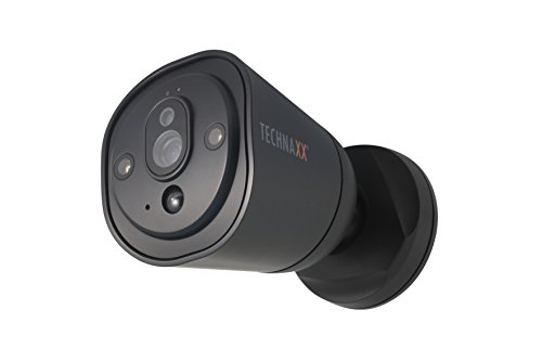 Technaxx Easy IP-Cam HD TX-55 schwarz, kabellose Überwachungskamera HD mit Batteriebetrieb für Innen- und Außen, 4575 von technaxx