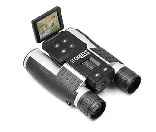 Technaxx Fernglas TX-142 mit Display für Erwachsene: Feldstecher mit kamera zur Beobachtung von Vögeln, Tieren, auf Sportveranstaltungen, Reisen, Jagd / FullHD Video- und Fotoaufnahmen / 4-fach Zoom von technaxx