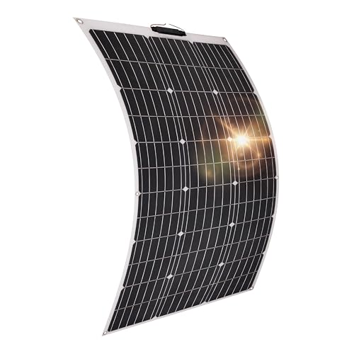 Technaxx flexibles Solar-Panel 100W - Das 100 Watt Solarpanel ist ideal für Camping, Wohnwagen, Boote, Gartenlauben, sowie Balkone etc. – Monokristalline Solarmodule TX-208 von technaxx