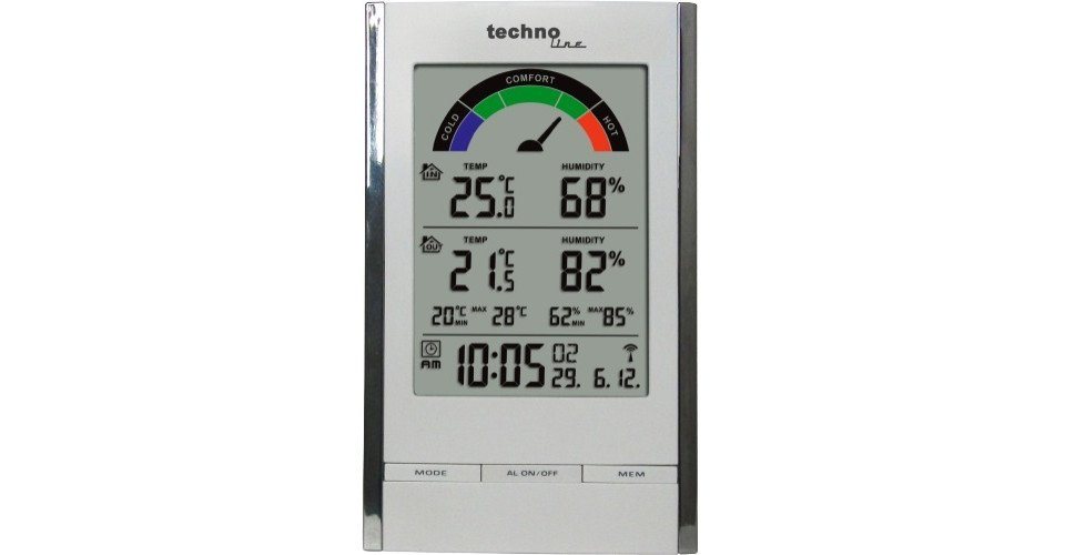 technoline Technoline Raumklima Station WS 9480 Wetterstation von technoline