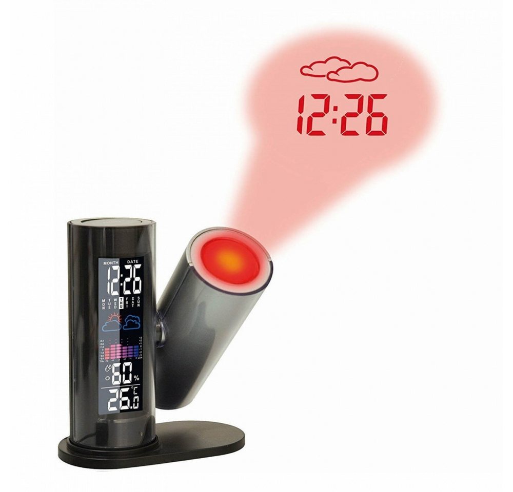 technoline Technoline WT 514 Schwarz Projektionsuhr Wetterstation (Netzteil inklusive) von technoline