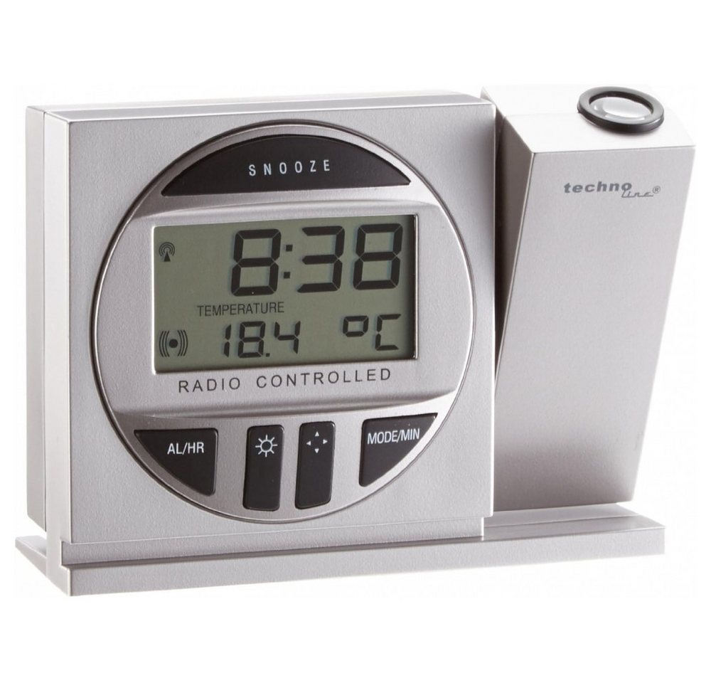 technoline Technoline WT-590 Silber Projektionswecker Wetterstation technoline Technoline WT-590 Silber Projektionswecker Wetterstation von technoline