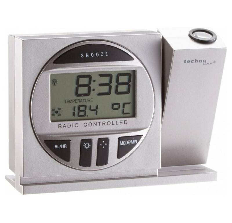 technoline Technoline WT-590 Silber Projektionswecker Wetterstation von technoline