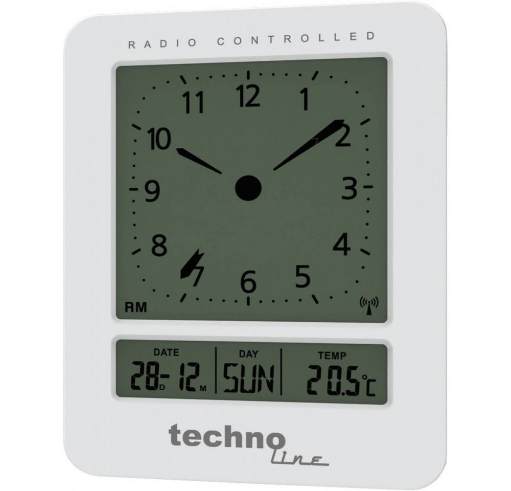 technoline Technoline WT 745 Weiss Tisch- und Weckuhr Funkwetterstation von technoline