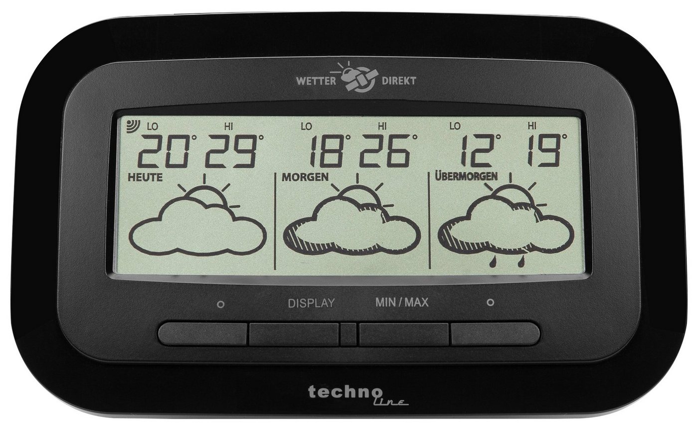 technoline WD 1300 Wetterstation (inklusive Außensender, Wettervorhersage vom DWD für 3 Tage) von technoline