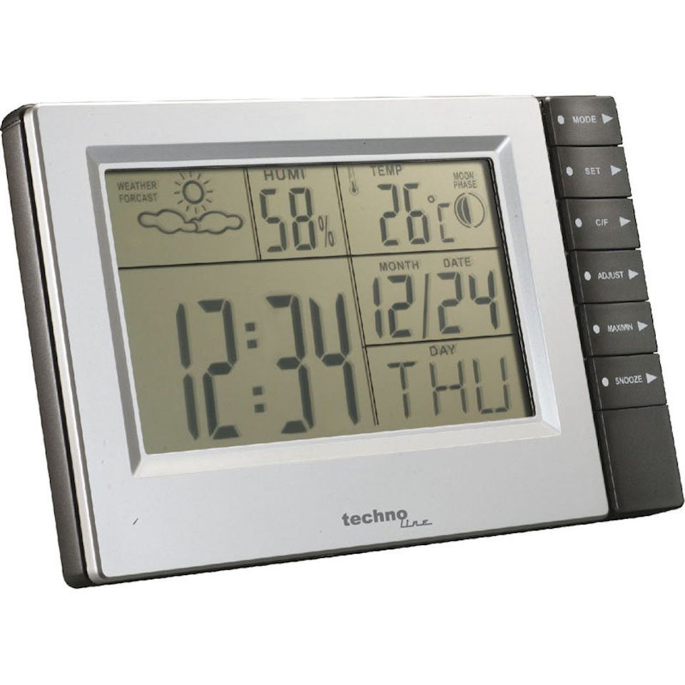technoline WS 9121 Wetterstation (mit Mondphasenanzeige) von technoline