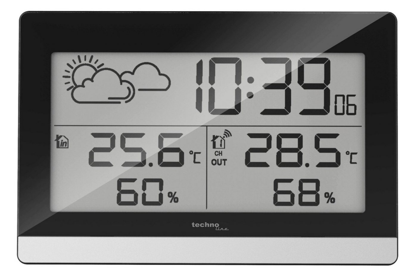 technoline WS 9255 Wetterstation (Funkuhr (DCF-77) von technoline