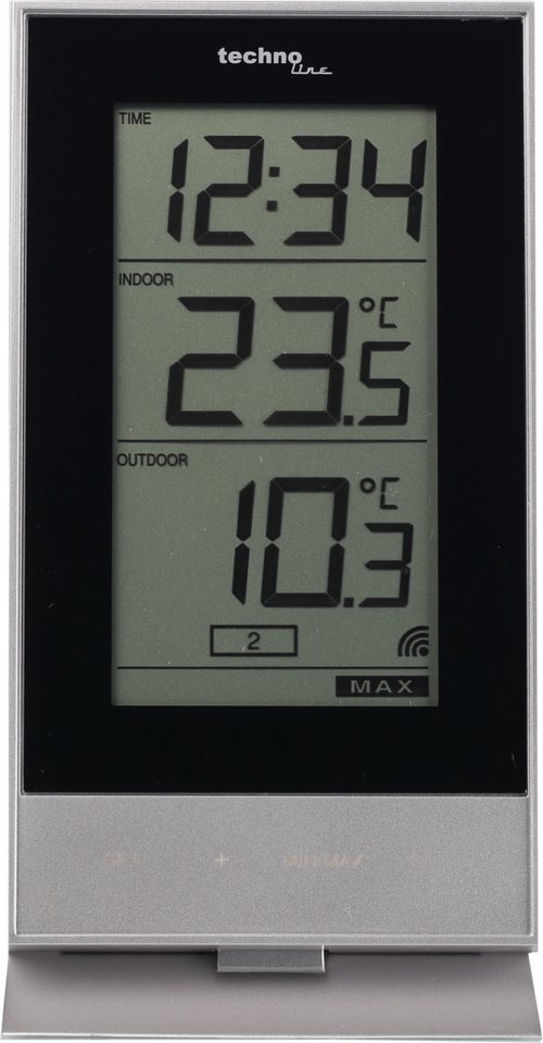 technoline WS 9900 Wetterstation (inklusive Außensender, mit übersichtlicher Anzeige) von technoline