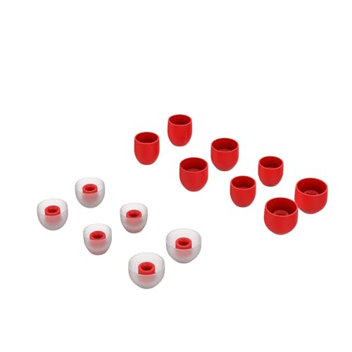 7 Paar Ersatz Ohrstöpsel für Sony WF-1000XM3 / WF-1000XM4, 4 Größen Silikon Ohrstöpsel In-Ear Kopfhörer (Rot) von tecinity