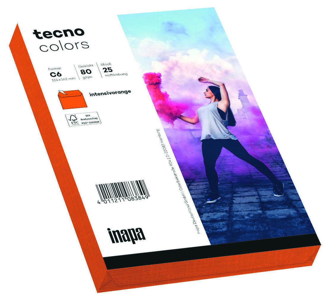 tecno Briefumschläge DIN C6 ohne Fenster haftklebend von tecno
