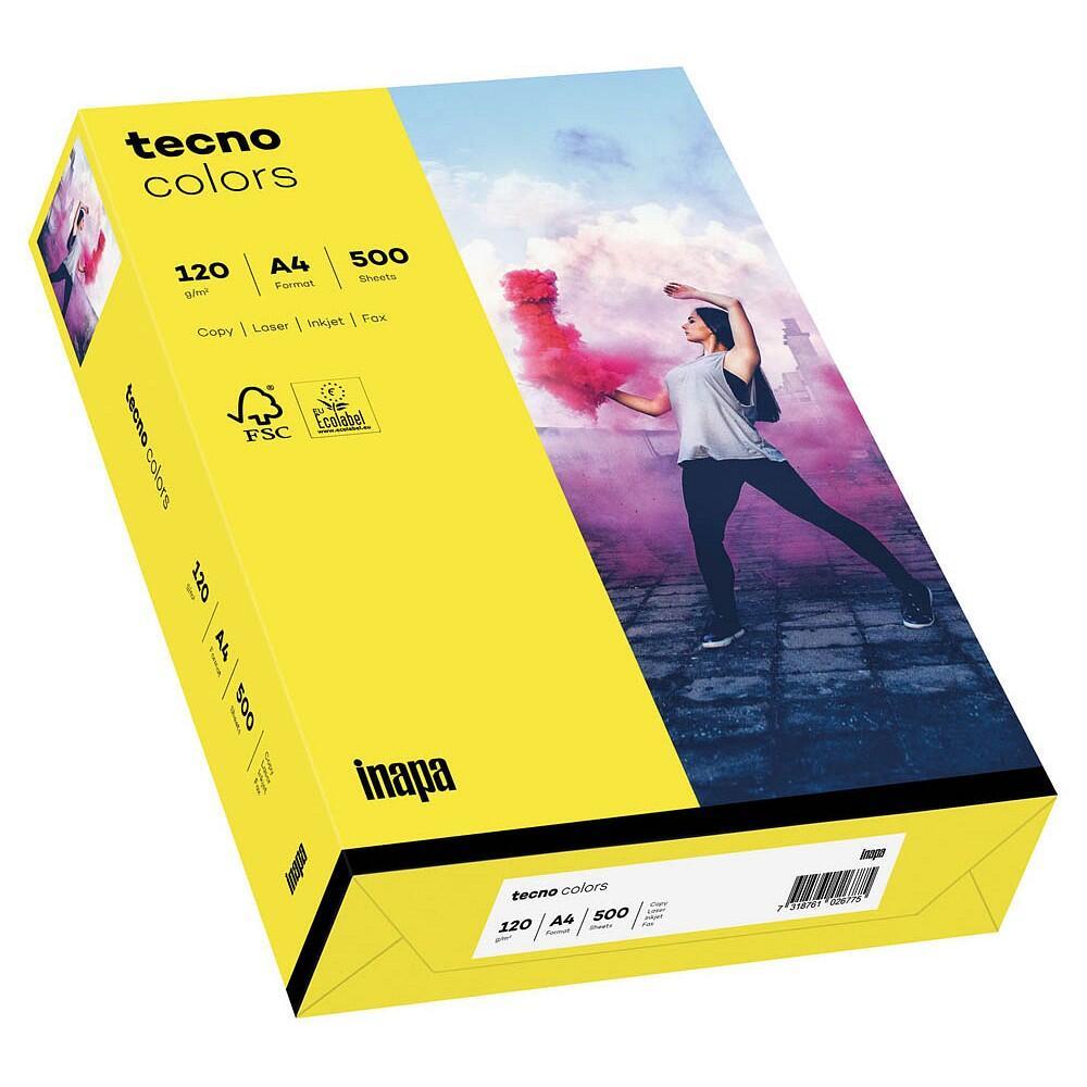 tecno Kopierpapier colors gelb DIN A4 120 g/qm - 250 Blatt von tecno