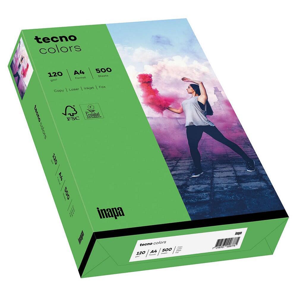 tecno Kopierpapier colors intensivgrün DIN A4 120 g/qm - 250 Blatt von tecno