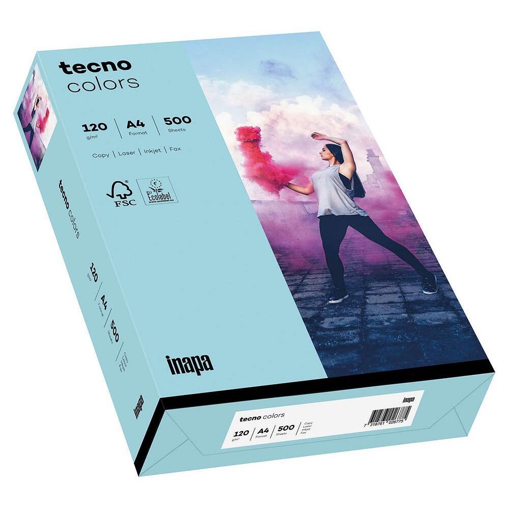 tecno Kopierpapier colors mittelblau DIN A4 120 g/qm - 250 Blatt von tecno