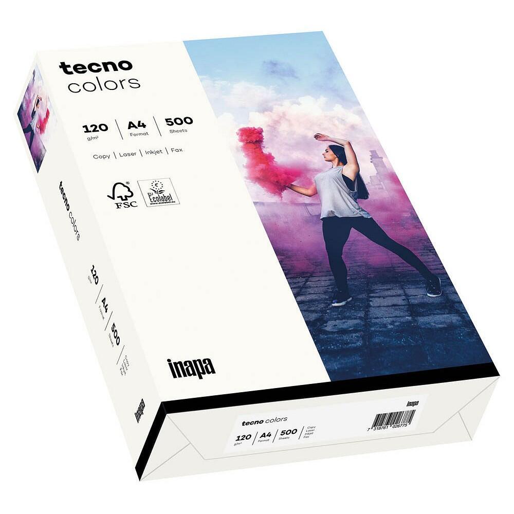 tecno Kopierpapier colors weiß DIN A4 120g/qm - 250 Blatt von tecno