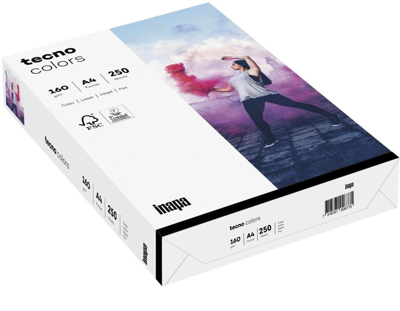 tecno Kopierpapier tecno Karton weiß A4, 160g DIN A4 160 g/m² von tecno