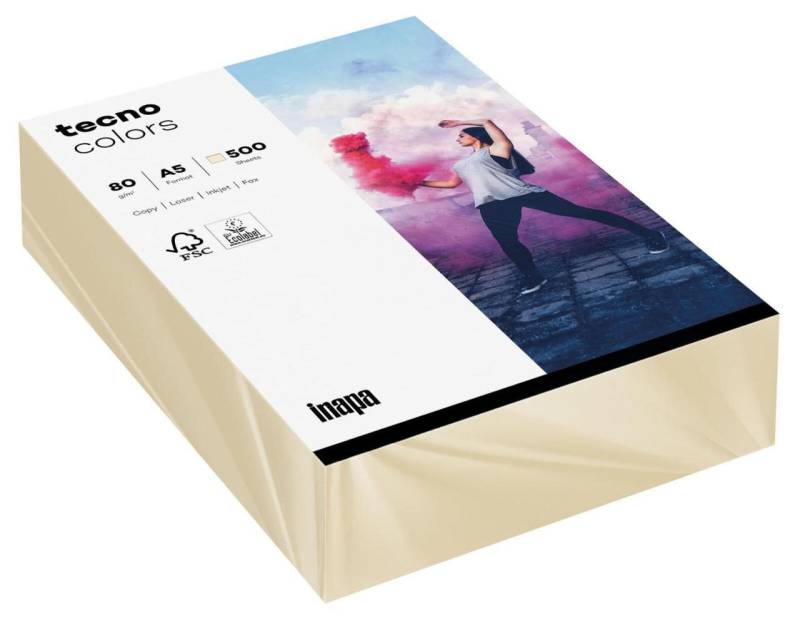 tecno Kopierpapier tecno Papier Hellchamois A5 DIN A5 80 g/m² von tecno