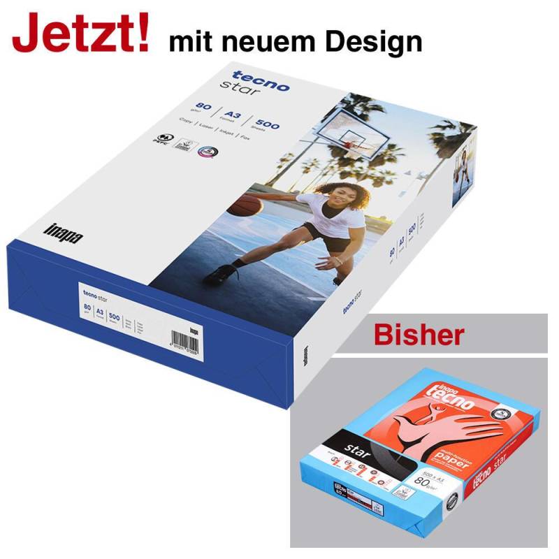 tecno Inapa tecno Kopierpapier DIN A3 80 g/m² von tecno