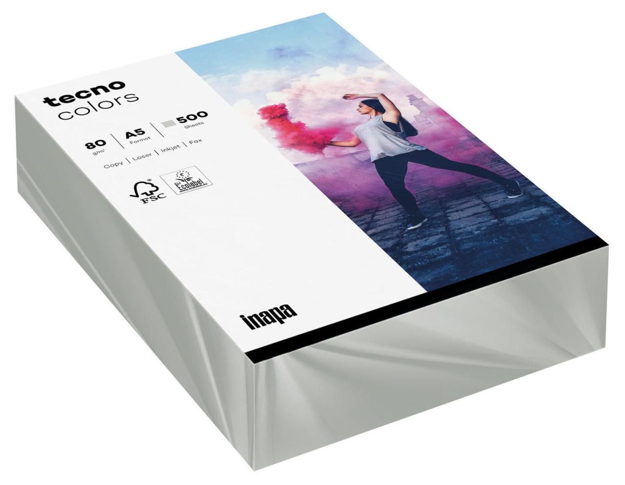 tecno Kopierpapier tecno Papier grau A5, 80g DIN A5 80 g/m² von tecno