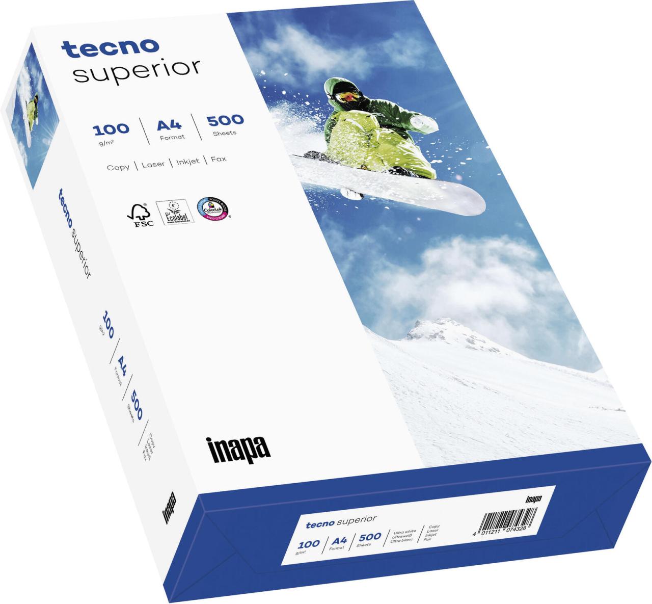 tecno Kopierpapier tecno Papier superior A4, 100g DIN A4 100 g/m² von tecno