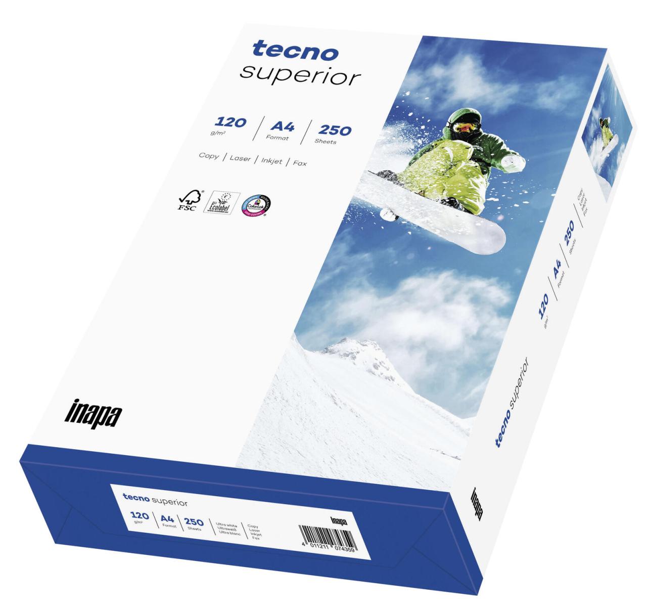 tecno Kopierpapier tecno Papier superior A4, 120g DIN A4 120 g/m² von tecno