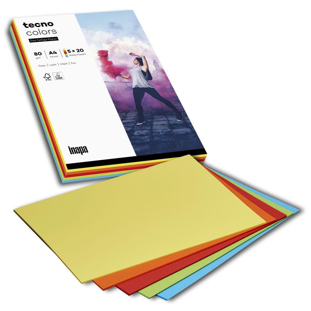 tecno Kopierpapier tecno color Mixpack Intensiv DIN A4 80 g/m² von tecno