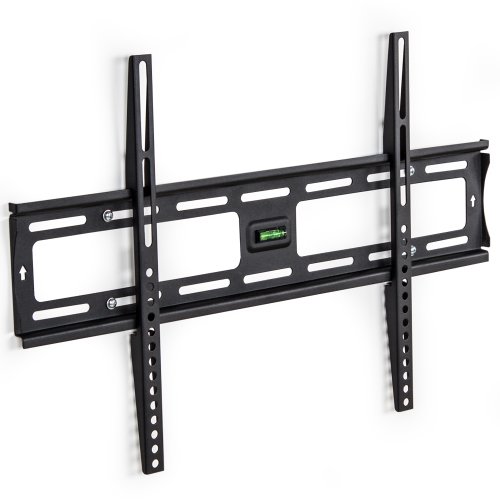 tectake® 400876 Universal TV Wandhalterung für Flachbildschirme bis VESA 600x400, passend für 81 cm (32 Zoll) bis 160 cm (63 Zoll) Diagonale, 2,3cm Wandabstand, belastbar bis 120kg von tectake