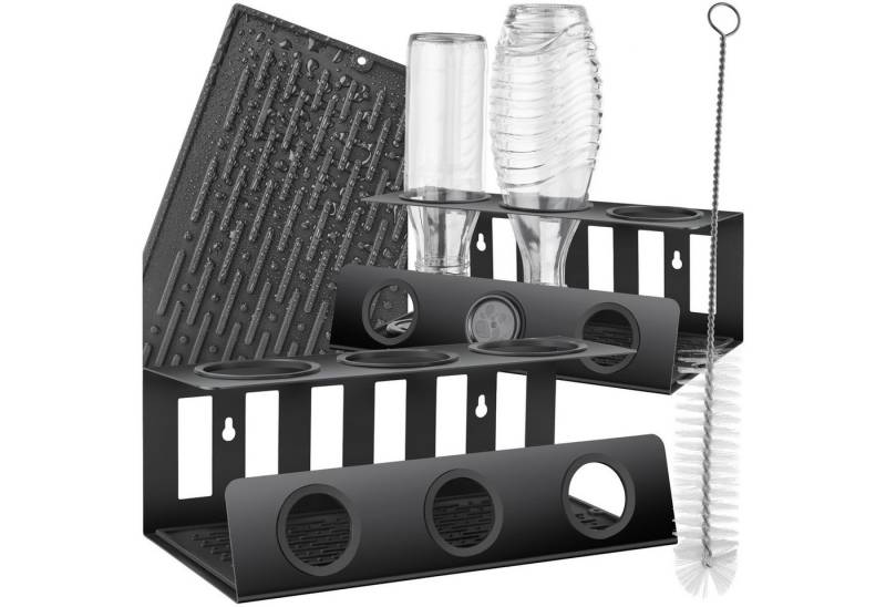 tectake Flaschenhalter Soda-Flaschenhalter, für 3 Flaschen von tectake