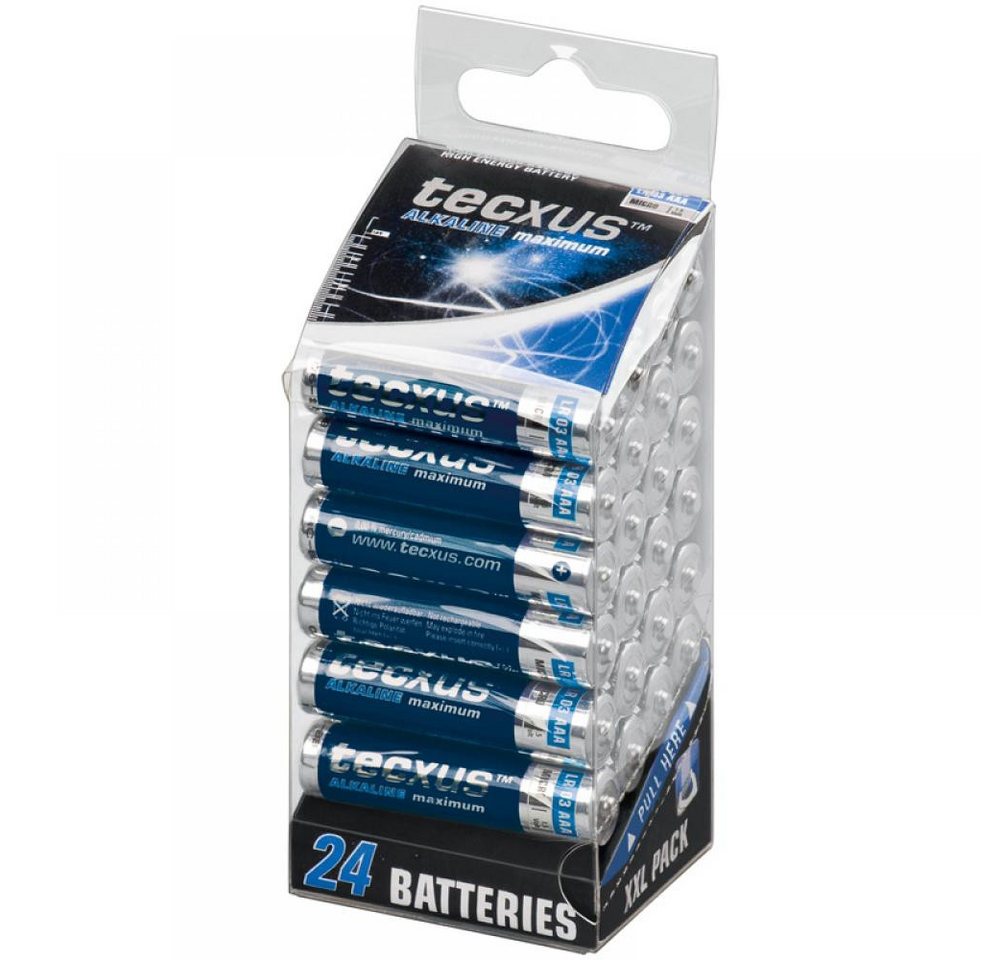 tecxus tecxus Batterien Alkaline Micro AAA, 24er XXL Multipack Batterie tecxus tecxus Batterien Alkaline Micro AAA, 24er XXL Multipack Batterie von tecxus