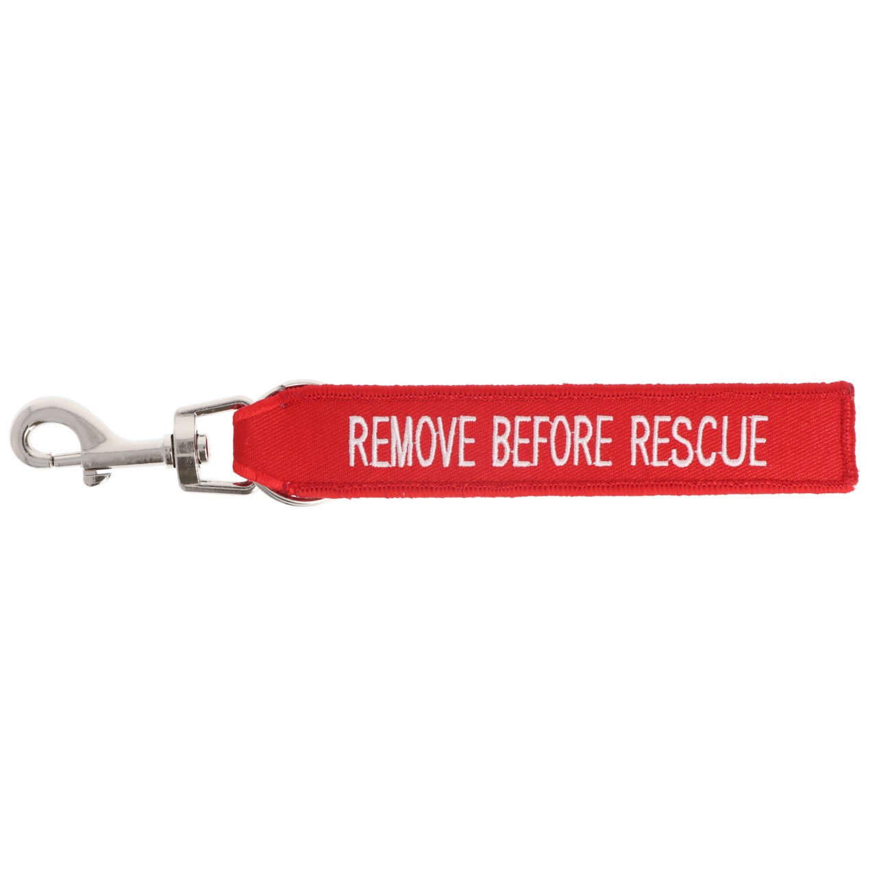 Anhänger mit Schriftzug Remove before Rescue für Feuerwehr, Rettungsdienst, 14,6 x 2,8 cm Anhänger mit Schriftzug Remove before Rescue für Feuerwehr, Rettungsdienst, 14,6 x 2,8 cm von tee-uu