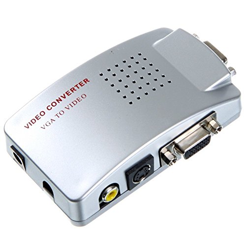 Saldi Zeit-Konverter Video VGA auf AV Adapter RCA S-Video für PC-Monitor Projektor Saldi Zeit-Konverter Video VGA auf AV Adapter RCA S-Video für PC-Monitor Projektor von tempo di saldi