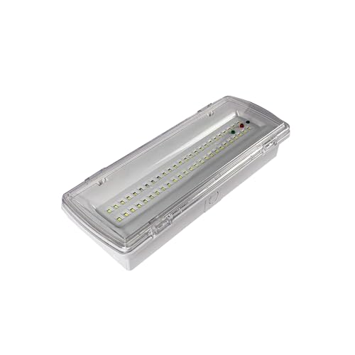 TEMPO DI SALDI Notfalllampe mit 50 LEDs, komplett mit Einbauleuchte und Batterie, weißes Licht, 4 W TEMPO DI SALDI Notfalllampe mit 50 LEDs, komplett mit Einbauleuchte und Batterie, weißes Licht, 4 W von tempo di saldi
