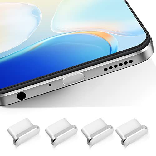 4 Stück USB-C Staubschutzkappe, Ladeanschlussabdeckung, Typ C Staubschutzstecker USB C Staubschutz, USB C Samsung Anti-Staubstecker, USB C Abdeckung Kappe, USB C Kappe, Silber 4 Stück USB-C Staubschutzkappe, Ladeanschlussabdeckung, Typ C Staubschutzstecker USB C Staubschutz, USB C Samsung Anti-Staubstecker, USB C Abdeckung Kappe, USB C Kappe, Silber von teng hong hui