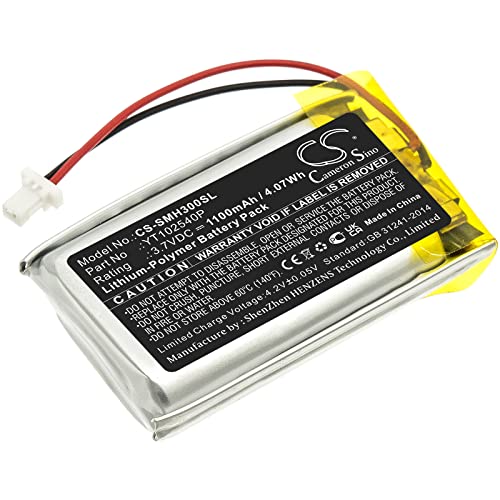 1100mAh / 4.07Wh Ersatzakku, Batterie kompatibel mit Sena 30K, 50S, SP46, YT102540P von tengsintay