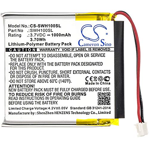 1588-0911, LIS1662HNPC, SM-03, SP 624038 Ersatzakku, 1000mAh / 3.70Wh Ersatzbatterie kompatibel mit Sony WH-1000xM3, WH-1000XM4, WH-CH710N/B, WH-XB900, WH-XB900N von tengsintay