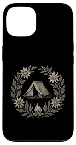 Botanische Zelt-Ätzung Hülle für iPhone 13 Botanische Zelt-Ätzung Hülle für iPhone 13 von tent nature campfire outdoor adventure wilderness