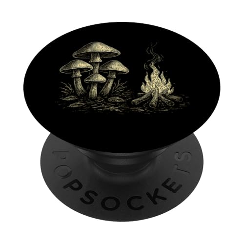 Botanisches Pilzlager PopSockets Klebender PopGrip Botanisches Pilzlager PopSockets Klebender PopGrip von tent nature campfire outdoor adventure wilderness